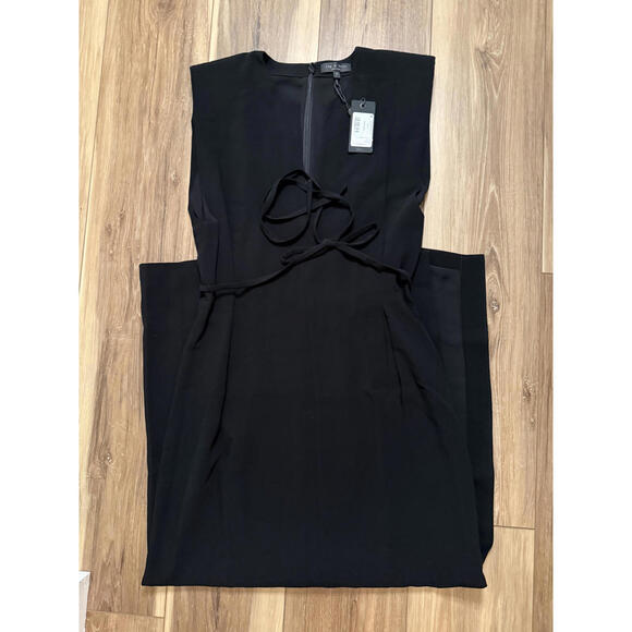 NWT!  rag & bone Moira Sleeveless Maxi Dress Black Size 6 - Picture 3 of 9